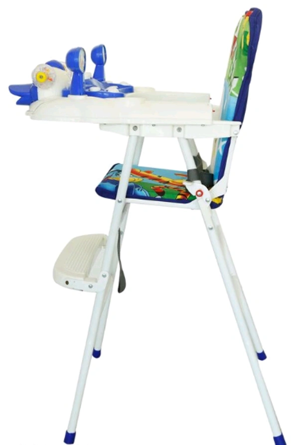 EVOHOME Babies 7 Levels Smart FeedingCushion/ ToddlerTable Chair Easy Fold Feed Baby Chair, Infant Dinning High Chair for Room/ Living/Dinning - 1 to 2 Years, Blue